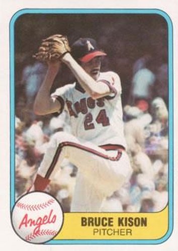 #284 Bruce Kison - California Angels - 1981 Fleer Baseball
