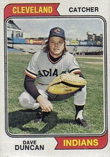 #284 Dave Duncan - Cleveland Indians - 1974 Topps Baseball