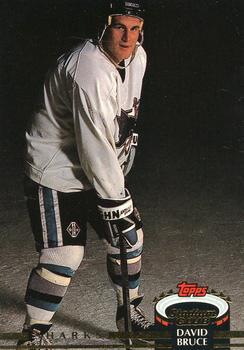 #284 David Bruce - San Jose Sharks - 1992-93 Stadium Club Hockey