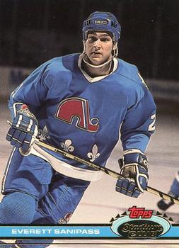 #284 Everett Sanipass - Quebec Nordiques - 1991-92 Stadium Club Hockey