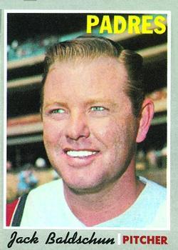 #284 Jack Baldschun - San Diego Padres - 1970 Topps Baseball