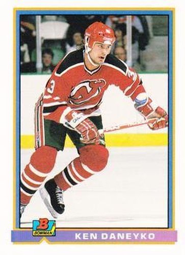 #284 Ken Daneyko - New Jersey Devils - 1991-92 Bowman Hockey