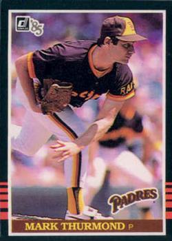 #284 Mark Thurmond - San Diego Padres - 1985 Donruss Baseball