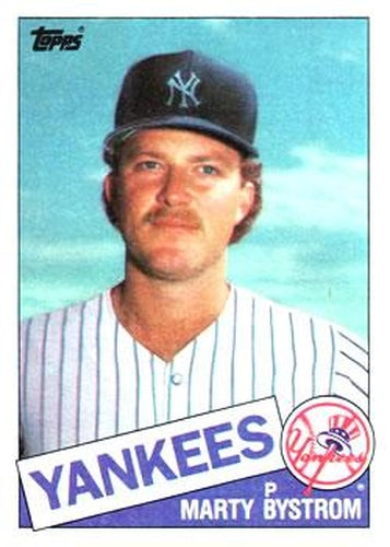 #284 Marty Bystrom - New York Yankees - 1985 Topps Baseball
