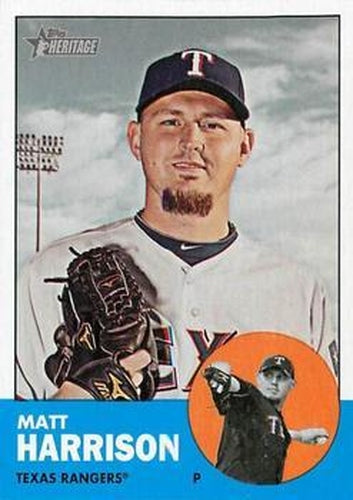 #284 Matt Harrison - Texas Rangers - 2012 Topps Heritage Baseball