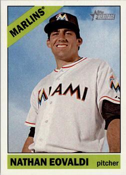 #284 Nathan Eovaldi - Miami Marlins - 2015 Topps Heritage Baseball