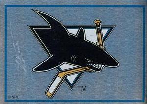 #284 San Jose Sharks Logo - San Jose Sharks - 1995-96 Panini Hockey Stickers