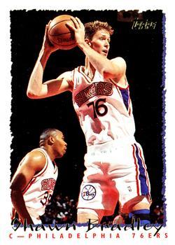 #284 Shawn Bradley - Philadelphia 76ers - 1994-95 Topps Basketball