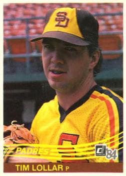 #284 Tim Lollar - San Diego Padres - 1984 Donruss Baseball