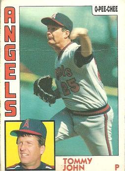 #284 Tommy John - California Angels - 1984 O-Pee-Chee Baseball