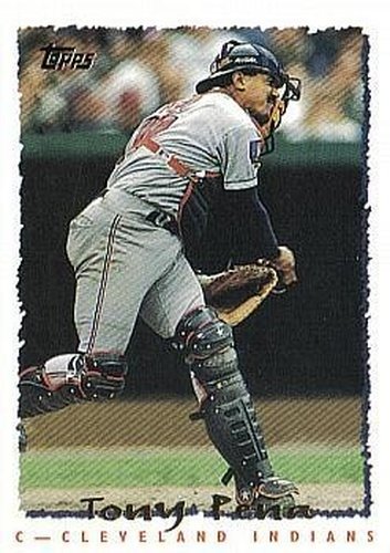 #284 Tony Pena - Cleveland Indians - 1995 Topps Baseball