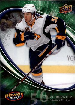 #284 Steve Bernier - Vancouver Canucks - 2008-09 Upper Deck Power Play Box Set Hockey