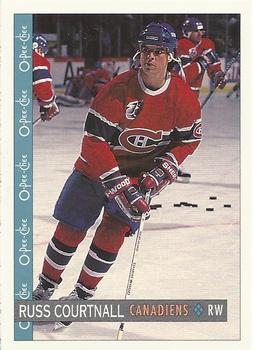 #284 Russ Courtnall - Montreal Canadiens - 1992-93 O-Pee-Chee Hockey