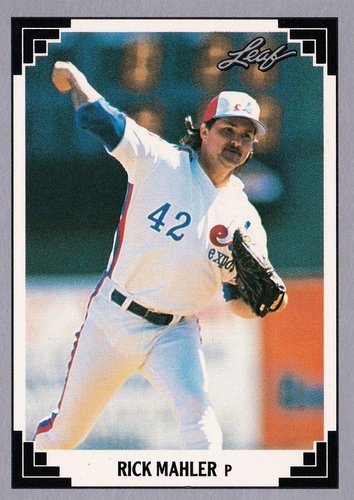 #284 Rick Mahler - Montreal Expos - 1991 Leaf Baseball