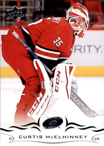 #284 Curtis McElhinney - Carolina Hurricanes - 2018-19 Upper Deck Hockey