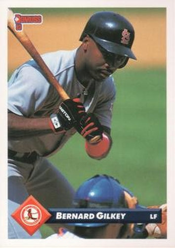 #284 Bernard Gilkey - St. Louis Cardinals - 1993 Donruss Baseball