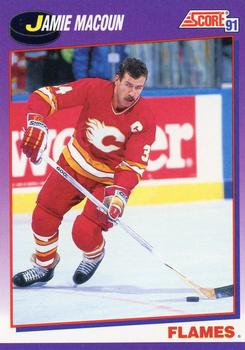 #284 Jamie Macoun - Calgary Flames - 1991-92 Score American Hockey
