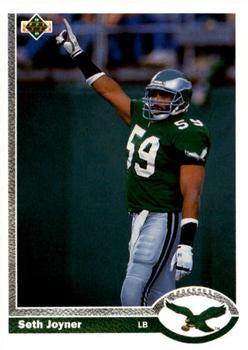 #284 Seth Joyner - Philadelphia Eagles - 1991 Upper Deck Football