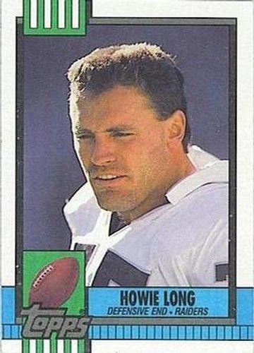 #284 Howie Long - Los Angeles Raiders - 1990 Topps Football