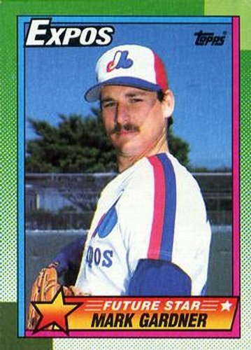 #284 Mark Gardner - Montreal Expos - 1990 Topps Baseball