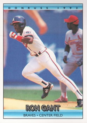 #284 Ron Gant - Atlanta Braves - 1992 Donruss Baseball