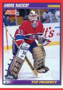 #285 Andre Racicot - Montreal Canadiens - 1991-92 Score Canadian Hockey