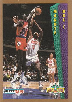 #285 Manute Bol - Philadelphia 76ers - 1992-93 Fleer Basketball