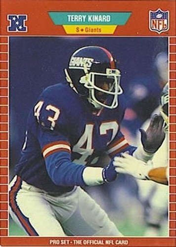 #285 Terry Kinard - New York Giants - 1989 Pro Set Football