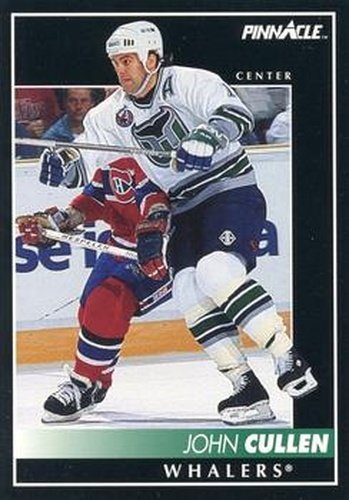 #285 John Cullen - Hartford Whalers - 1992-93 Pinnacle Canadian Hockey
