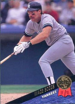 #285 Wade Boggs - New York Yankees - 1993 Leaf Baseball