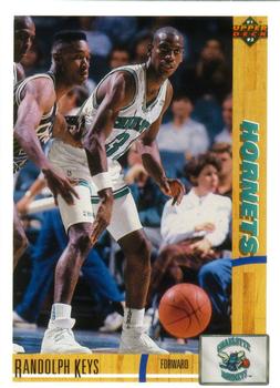 #285 Randolph Keys - Charlotte Hornets - 1991-92 Upper Deck Basketball