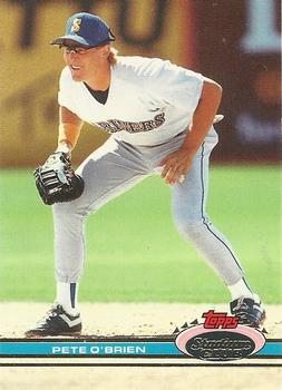 #285 Pete O'Brien - Seattle Mariners - 1991 Stadium Club Baseball