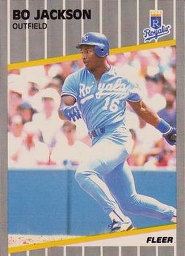 #285 Bo Jackson - Kansas City Royals - 1989 Fleer Baseball