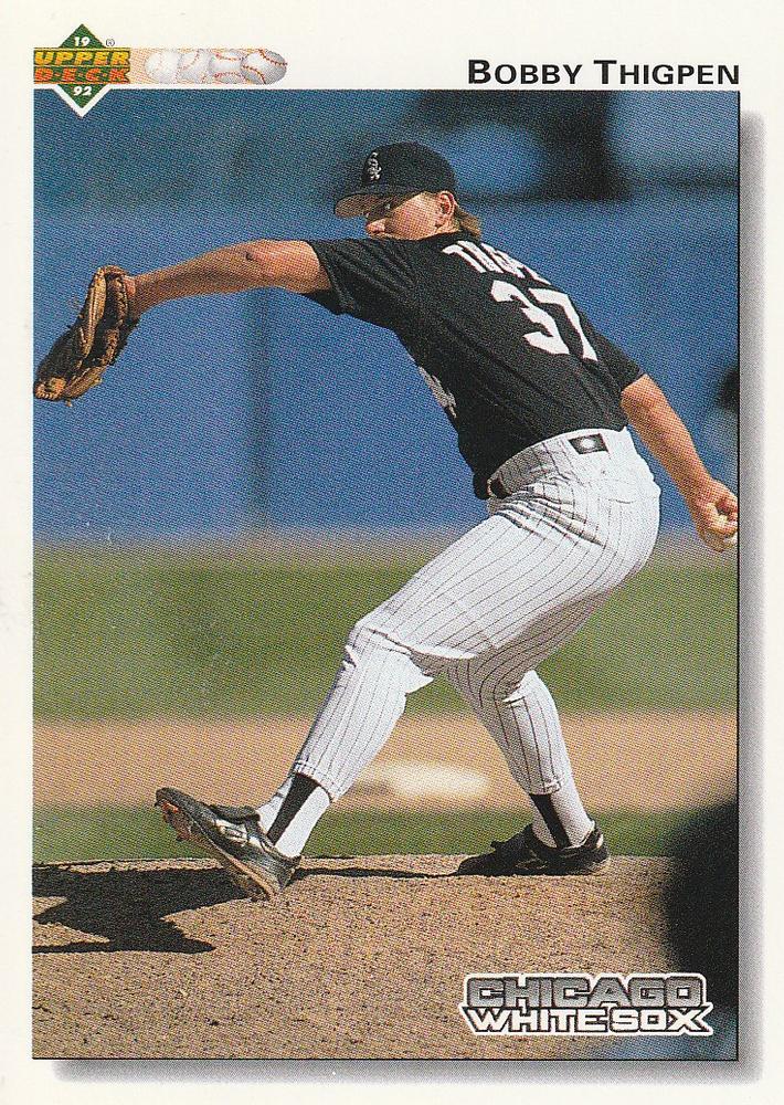 #285 Bobby Thigpen - Chicago White Sox - 1992 Upper Deck Baseball