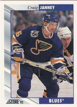 #285 Craig Janney - St. Louis Blues - 1992-93 Score USA Hockey