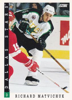 #285 Richard Matvichuk - Dallas Stars - 1993-94 Score Canadian Hockey