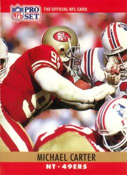 #285 Michael Carter - San Francisco 49ers - 1990 Pro Set Football