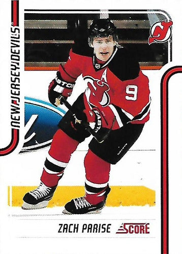 #285 Zach Parise - New Jersey Devils - 2011-12 Score Hockey