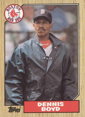 #285 Dennis Boyd - Boston Red Sox - 1987 Topps Baseball