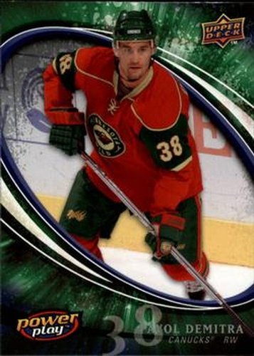 #285 Pavol Demitra - Vancouver Canucks - 2008-09 Upper Deck Power Play Box Set Hockey