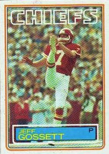 #285 Jeff Gossett - Kansas City Chiefs - 1983 Topps Football