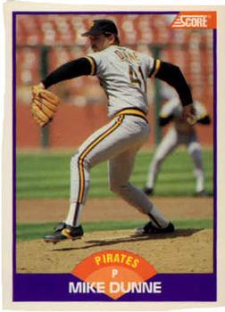 #285 Mike Dunne - Pittsburgh Pirates - 1989 Score Baseball
