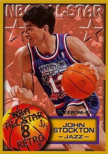 #285 John Stockton - Utah Jazz - 1996-97 Fleer Basketball