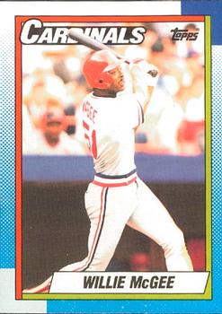 #285 Willie McGee - St. Louis Cardinals - 1990 O-Pee-Chee Baseball