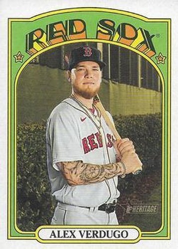 #285 Alex Verdugo - Boston Red Sox - 2021 Topps Heritage Baseball