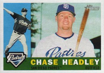 #285 Chase Headley - San Diego Padres - 2009 Topps Heritage Baseball
