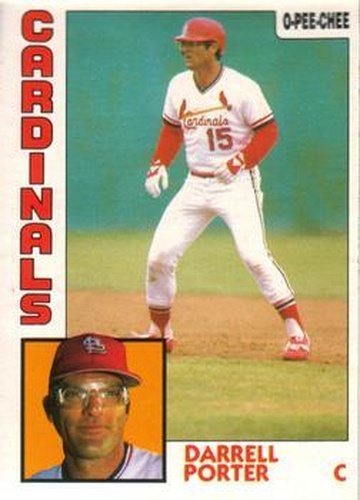 #285 Darrell Porter - St. Louis Cardinals - 1984 O-Pee-Chee Baseball