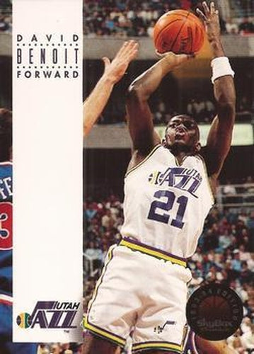 #285 David Benoit - Utah Jazz - 1993-94 SkyBox Premium Basketball