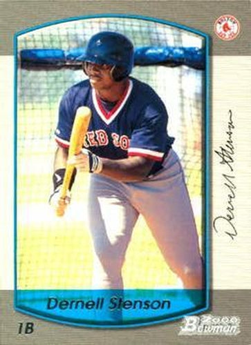 #285 Dernell Stenson - Boston Red Sox - 2000 Bowman Baseball