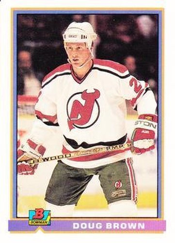 #285 Doug Brown - New Jersey Devils - 1991-92 Bowman Hockey